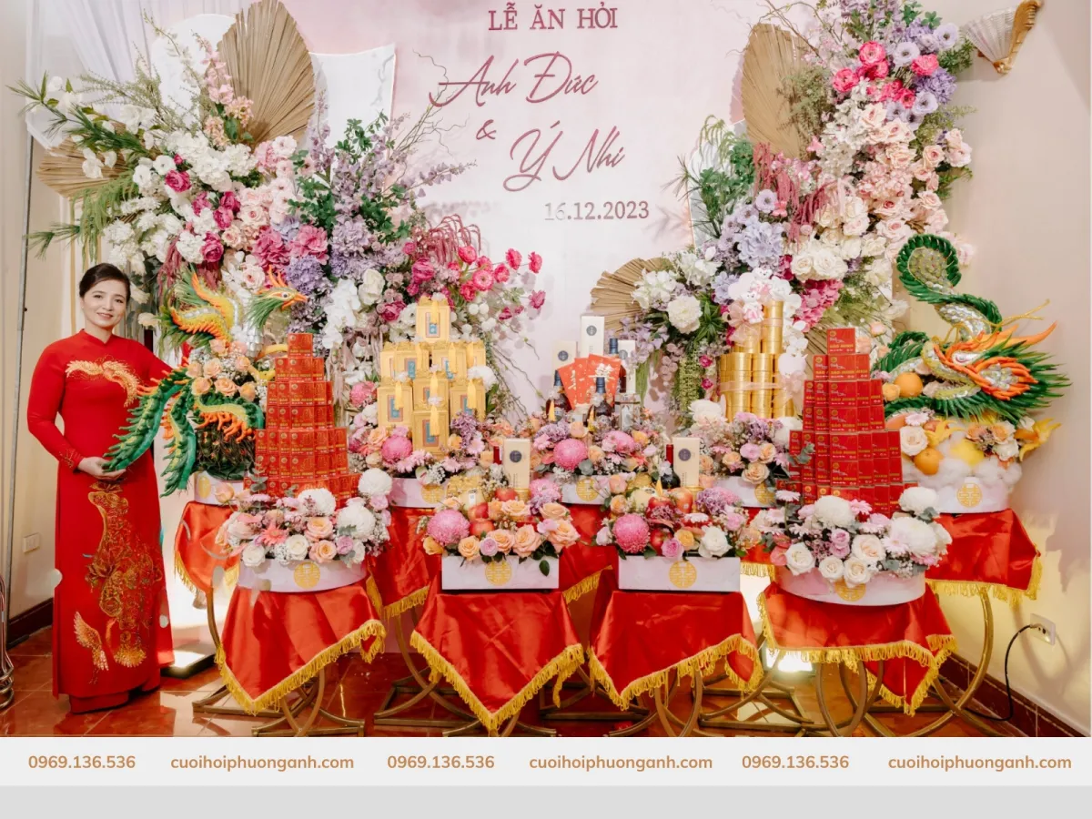 Tráp ăn hỏi 9 lễ