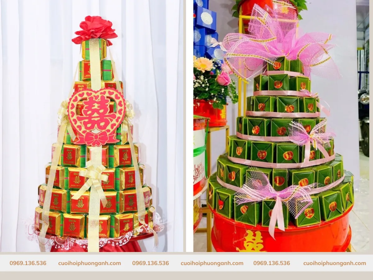 Mẫu tráp bánh kẹo ăn hỏi truyền thống