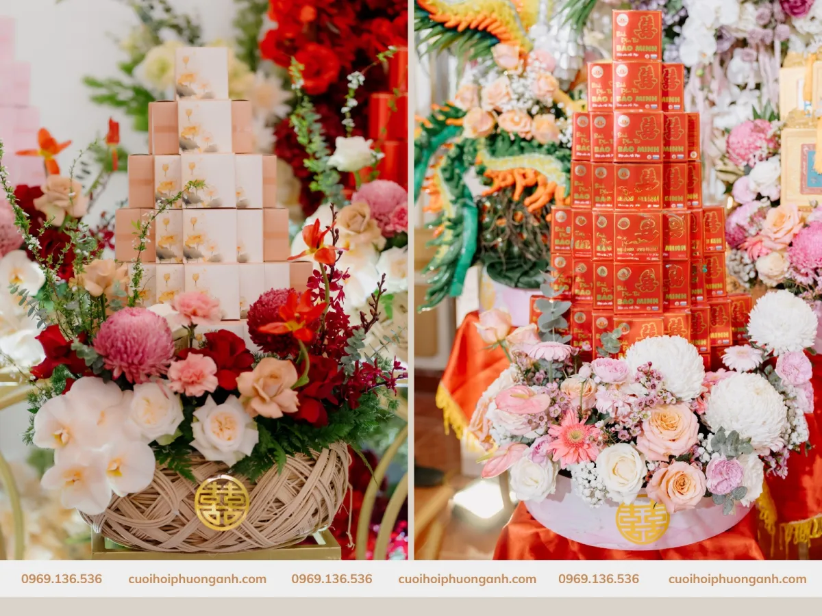 Tráp bánh kẹo ăn hỏi