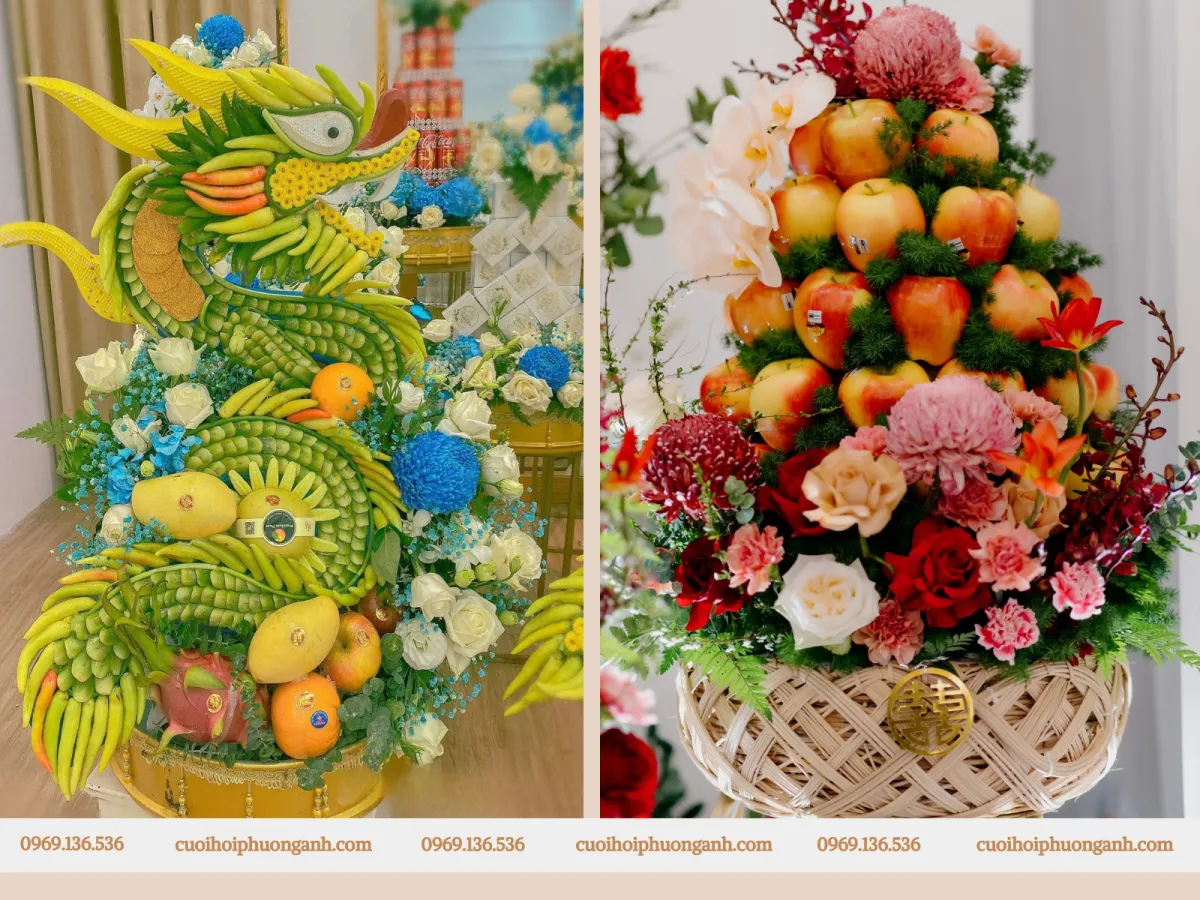 Mẫu tráp hoa quả đẹp 2