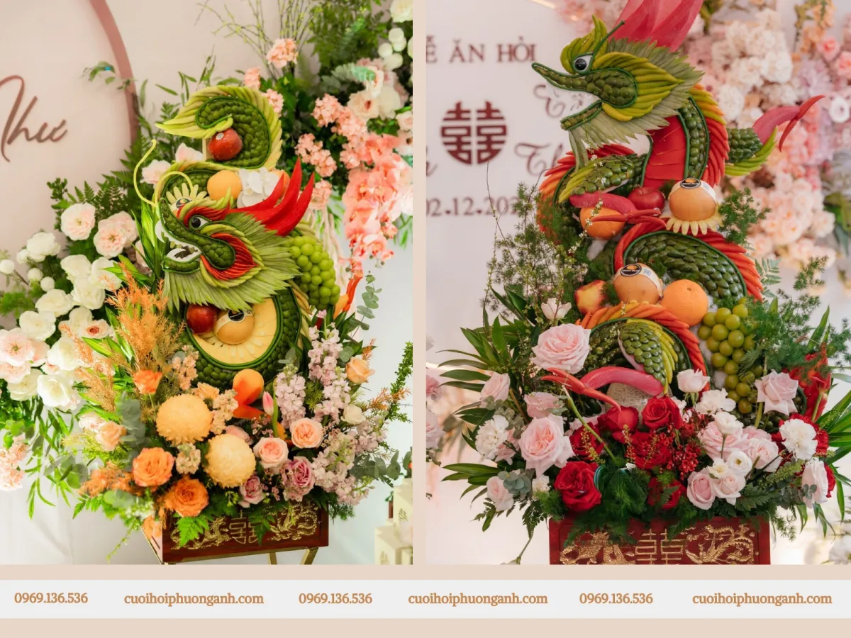 Tráp hoa quả Rồng Phượng