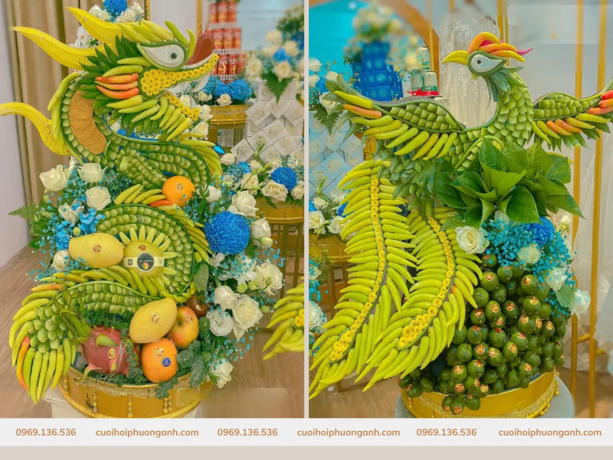 Ý nghĩa của tráp rồng phượng ăn hỏi