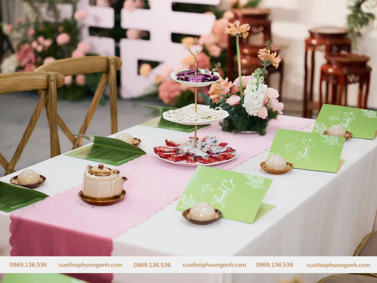 Trang trí lễ đính hôn cặp đôi Cẩm Vũ - Đoàn Anh 5