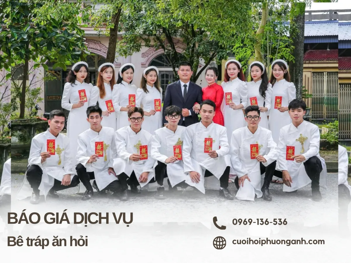 Liên hệ hotline để được báo giá dịch vụ bê tráp ăn hỏi
