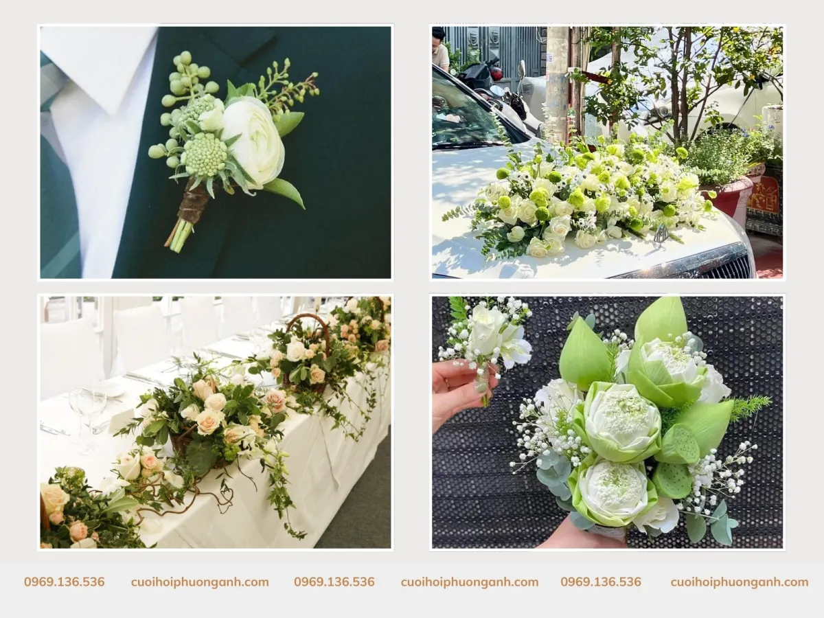 Dịch vụ hoa cưới đi kèm