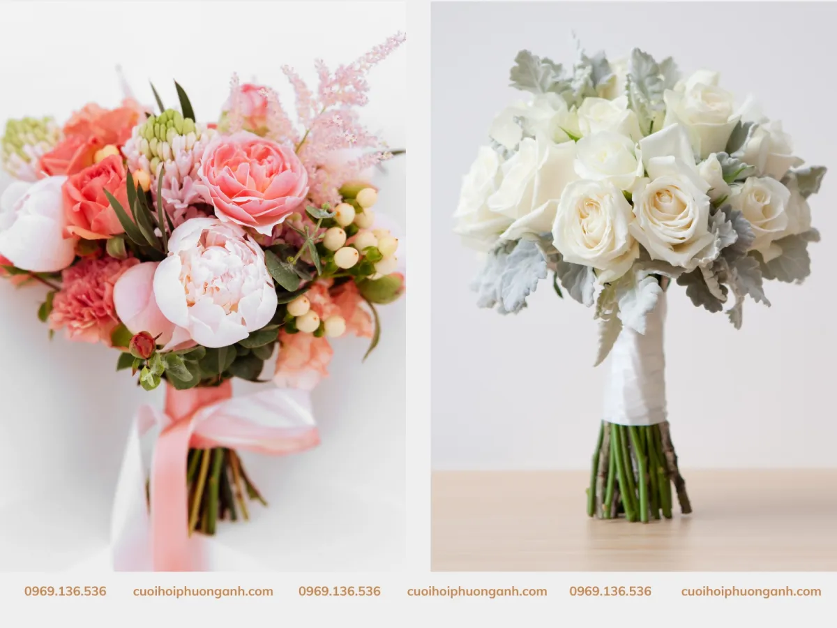 Mẫu hoa hoa cưới cầm tay cô dâu tại Phương Anh 10