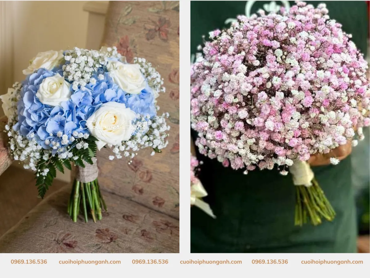 Mẫu hoa hoa cưới cầm tay cô dâu tại Phương Anh 3