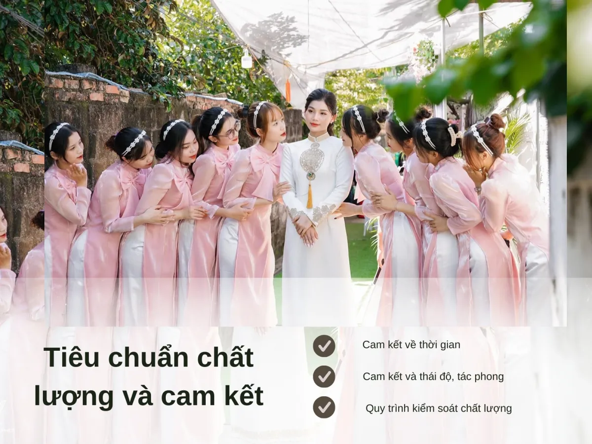 Tiêu chuẩn chất lượng và cam kết dịch vụ bê tráp ăn hỏi