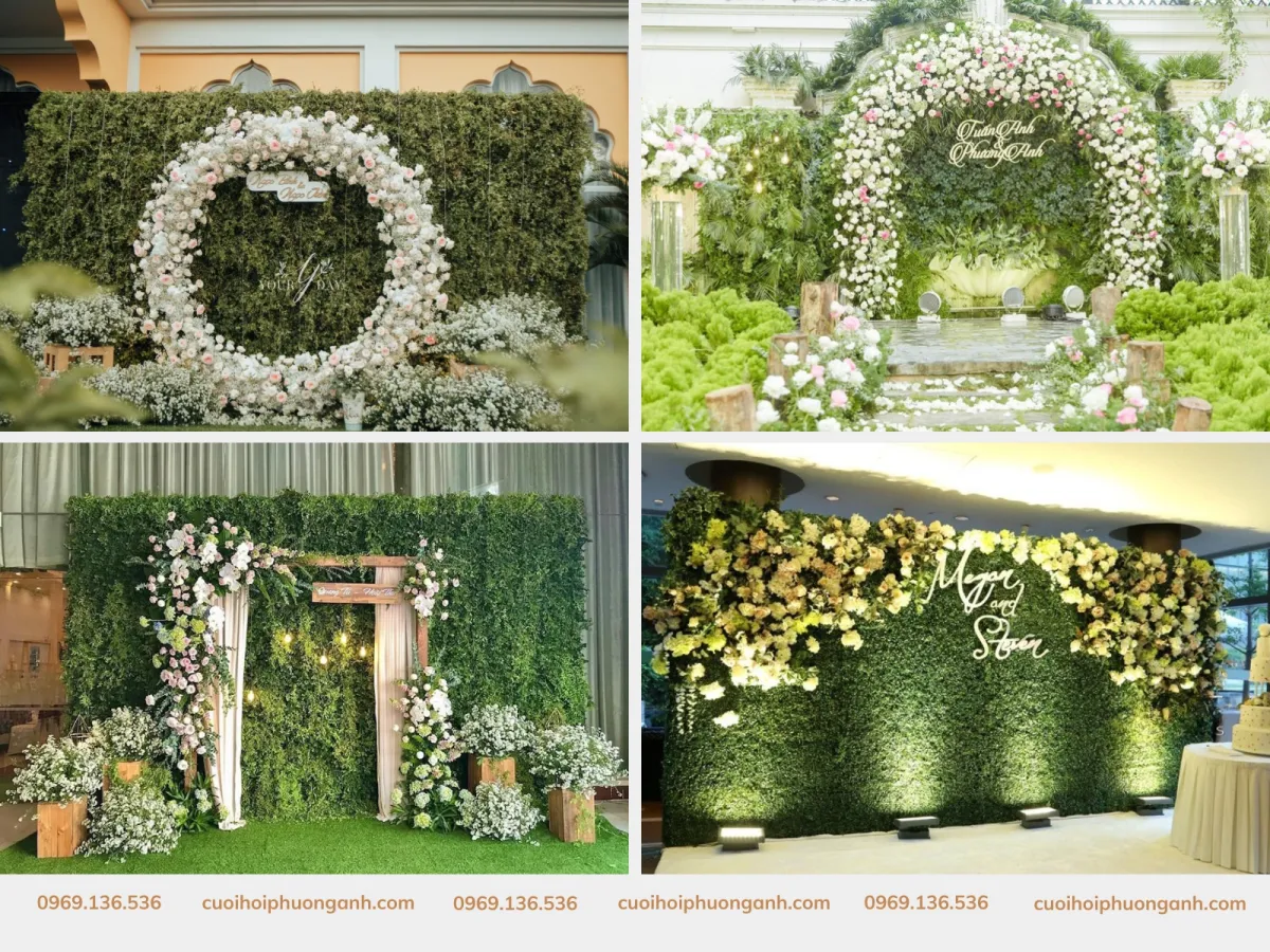 Sử dụng backdrop màu xanh lá cây
