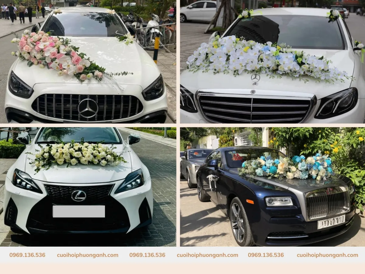 Phương Anh Wedding cung cấp xe cưới đa dạng tại Thị xã Sơn Tây