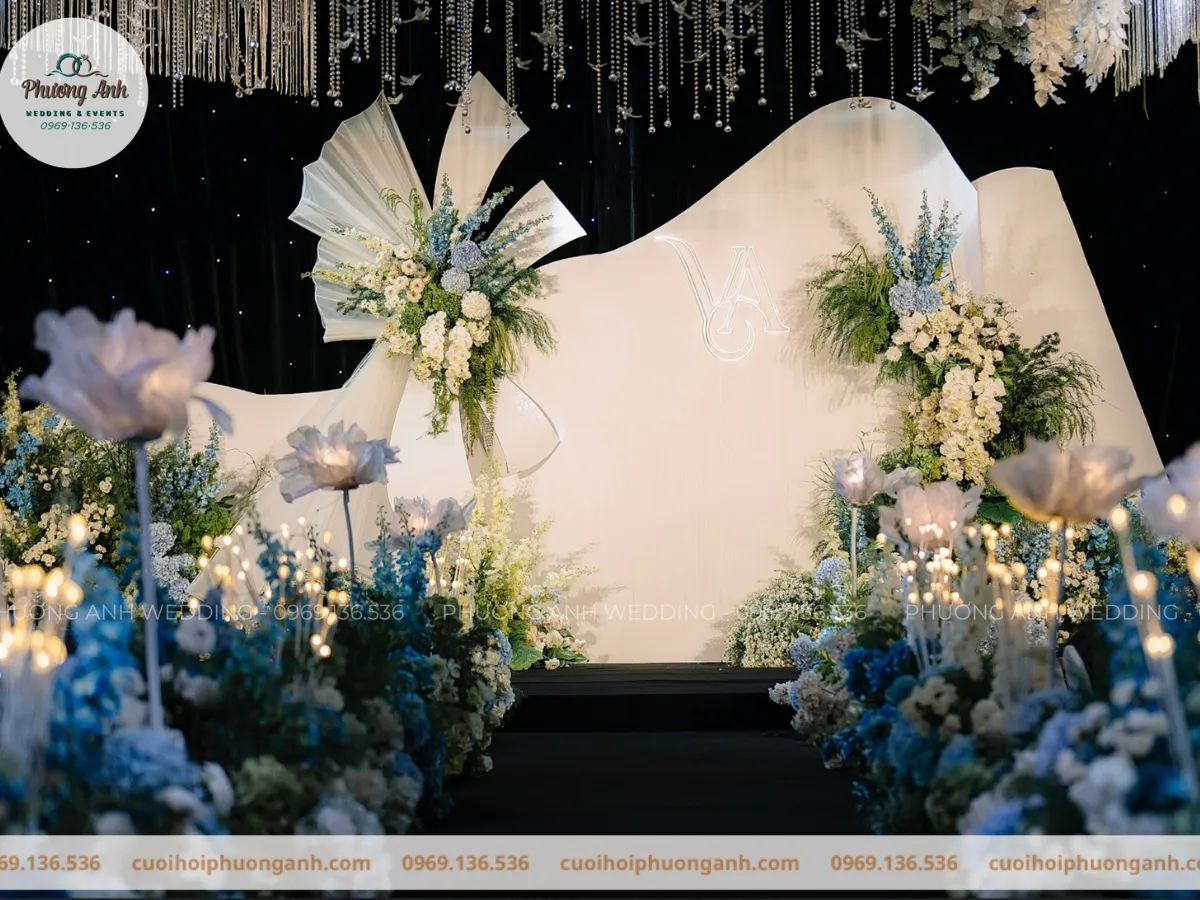 Backdrop sân khấu đám cưới