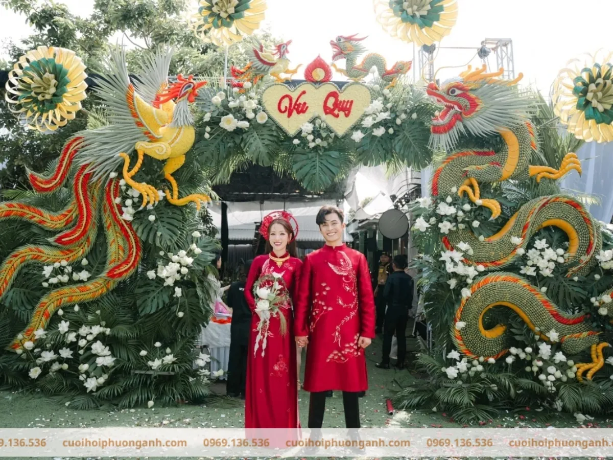 Cổng cưới độc đáo trong đám cưới miền Tây
