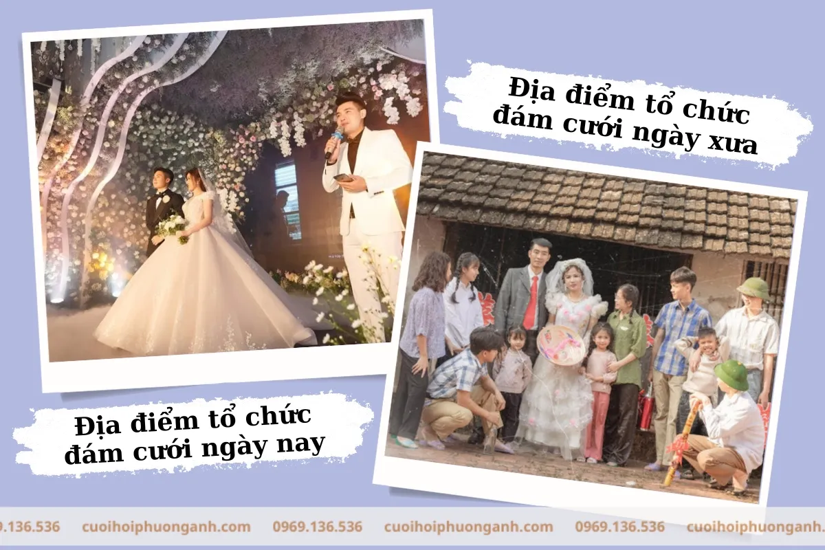 Sự thay đổi địa điểm tổ chức đám cưới