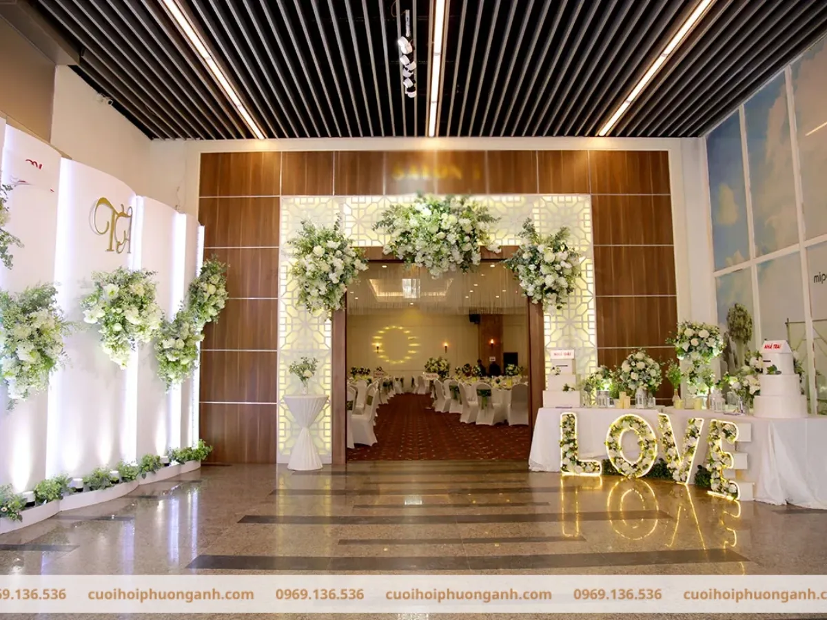 Mẫu trang trí sảnh cưới 1