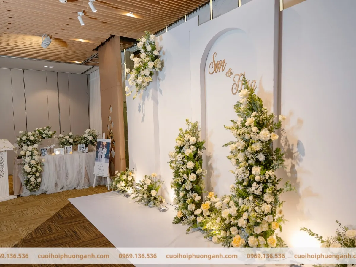 Mẫu trang trí sảnh cưới phong cách Minimalist 1