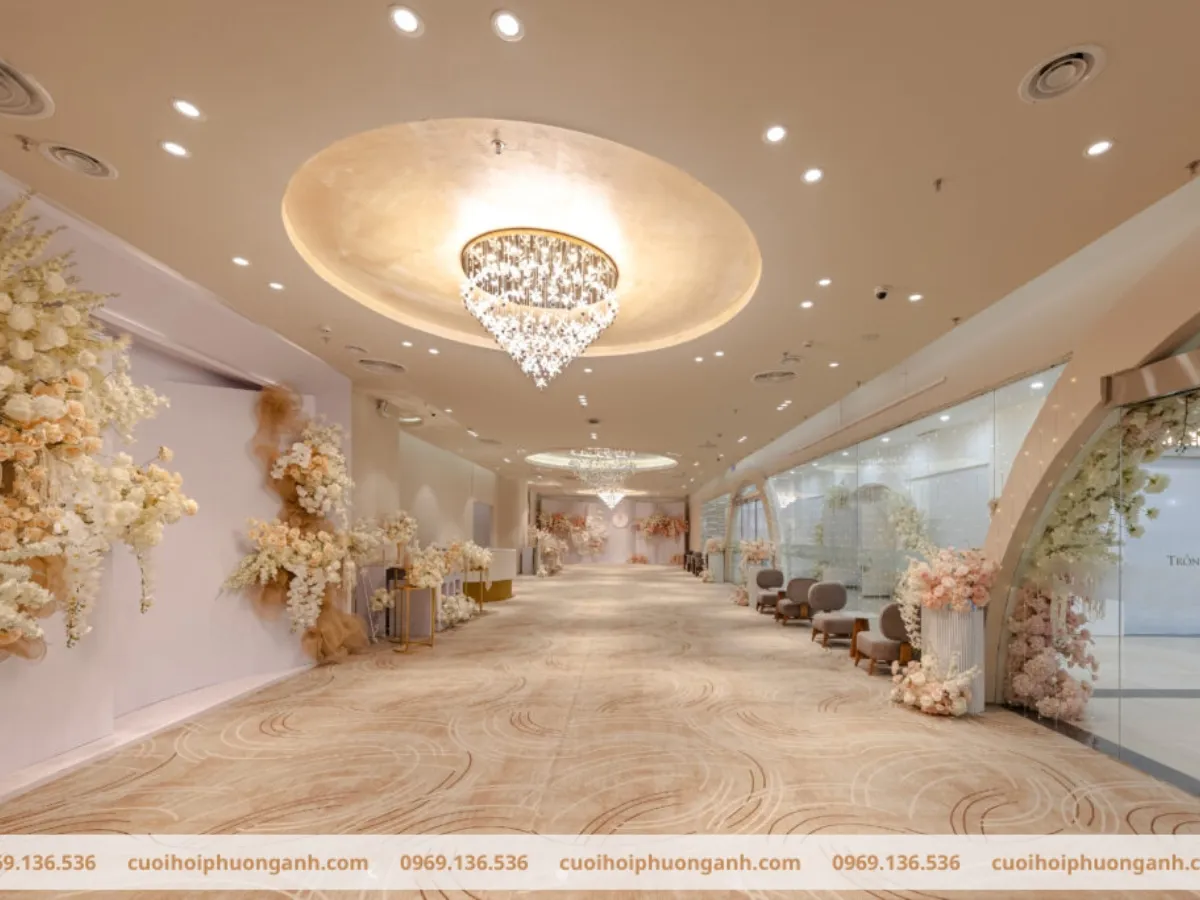 Mẫu trang trí sảnh cưới phong cách Minimalist