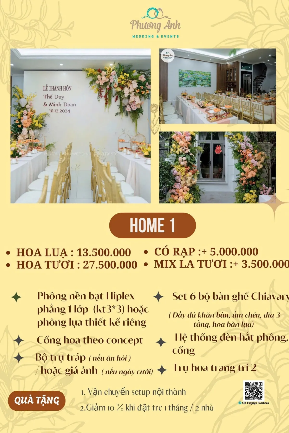 báo giá dịch vụ trang trí tư gia 1