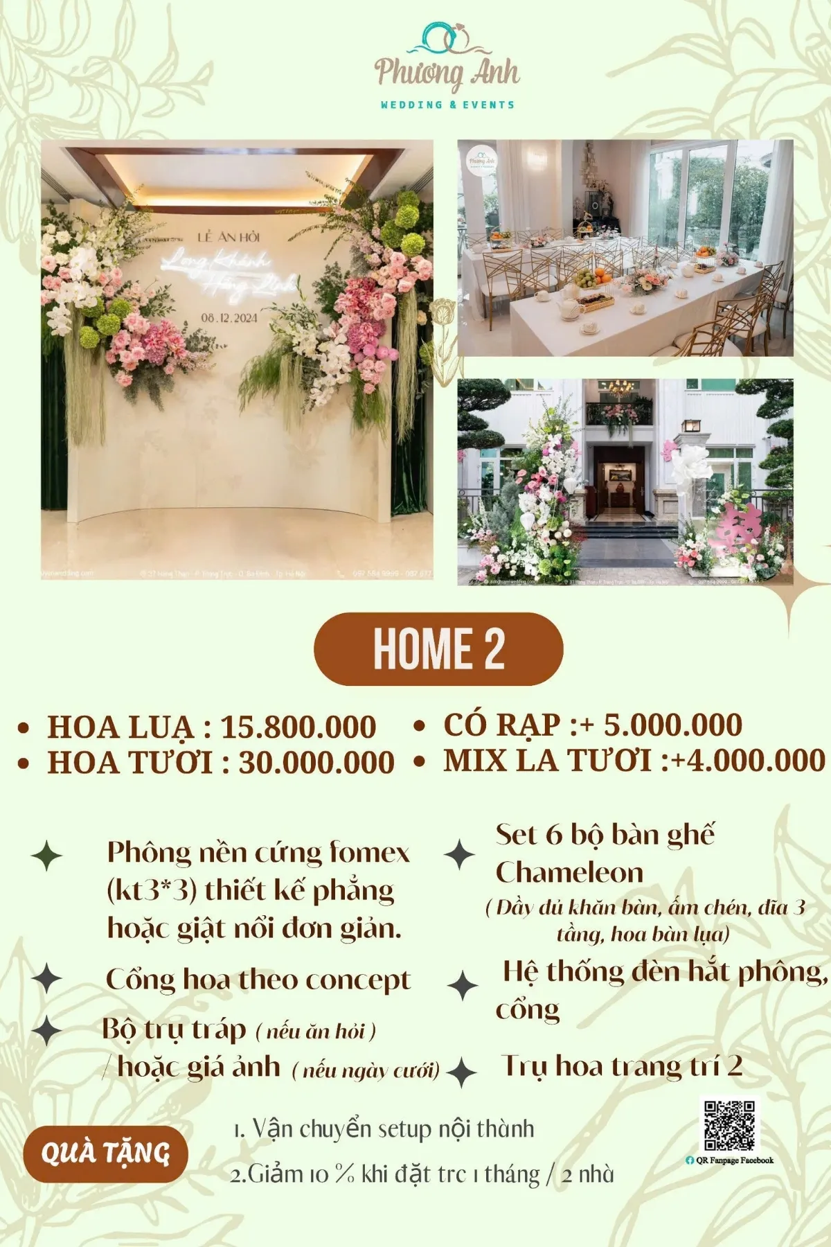 báo giá dịch vụ trang trí tư gia 2