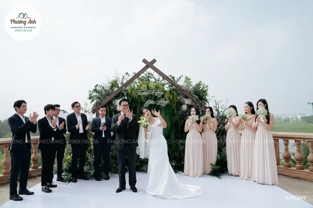 Dịch vụ trang trí ngoài trời đám cưới Cưới hỏi Phương Anh