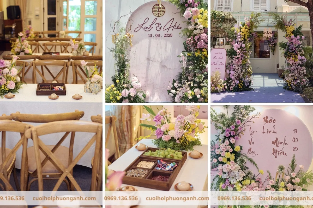 Trang trí lễ vu quy Bảo Linh và Minh Hiếu