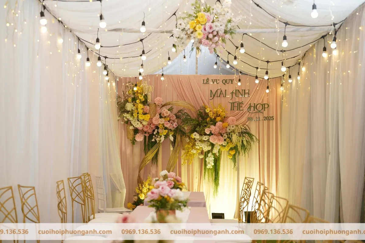 Không gian lễ vu quy Mai Anh và Thế Hợp 2