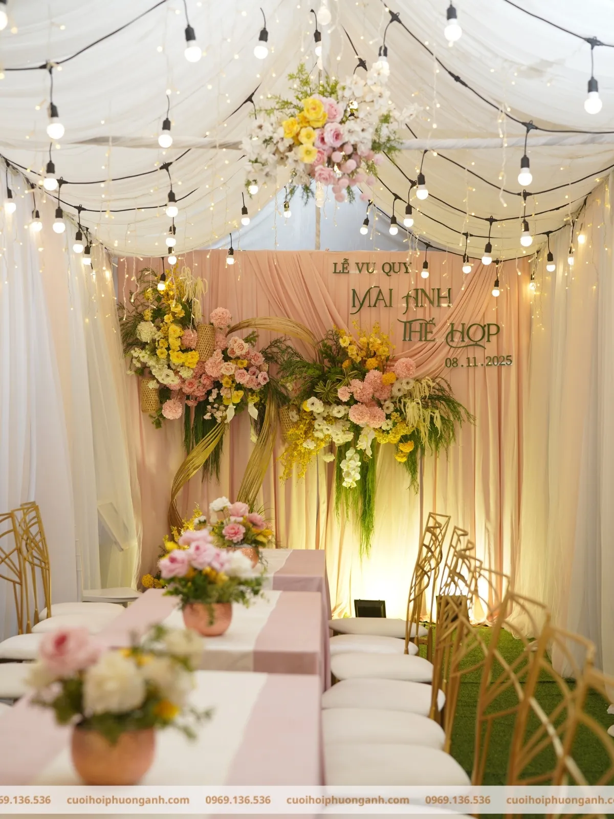 Không gian lễ vu quy Mai Anh và Thế Hợp 4