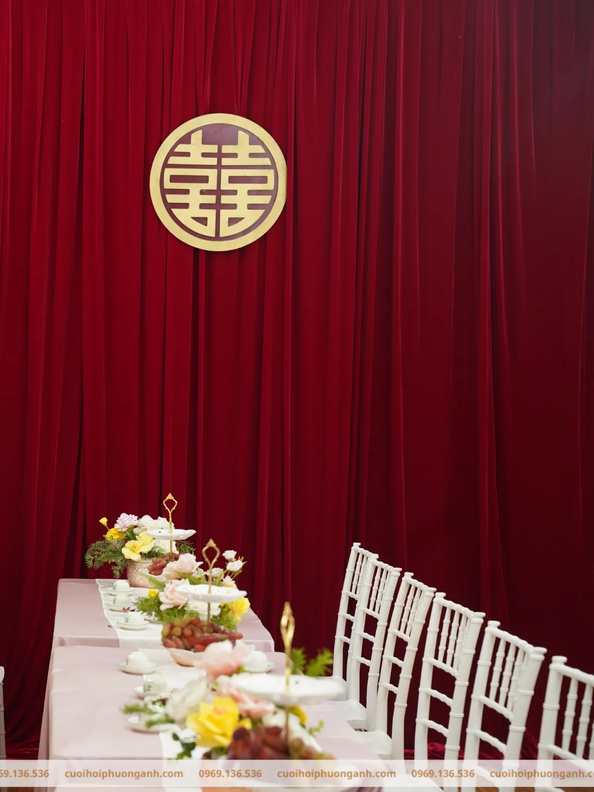 Khu vực gia tiên lễ vu quy Mai Anh và Thế Hợp 2