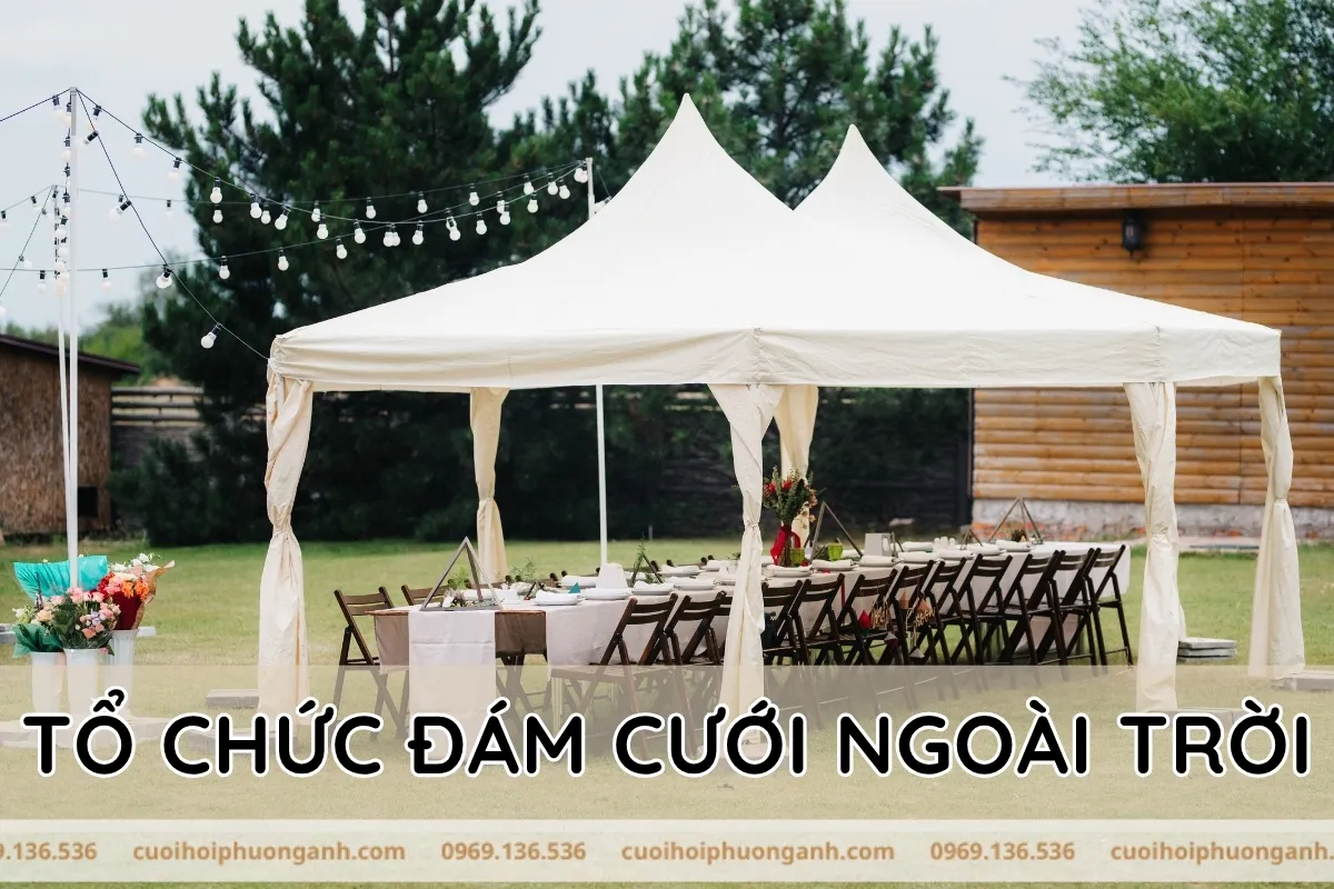 Bí quyết tổ chức đám cưới ngoài trời