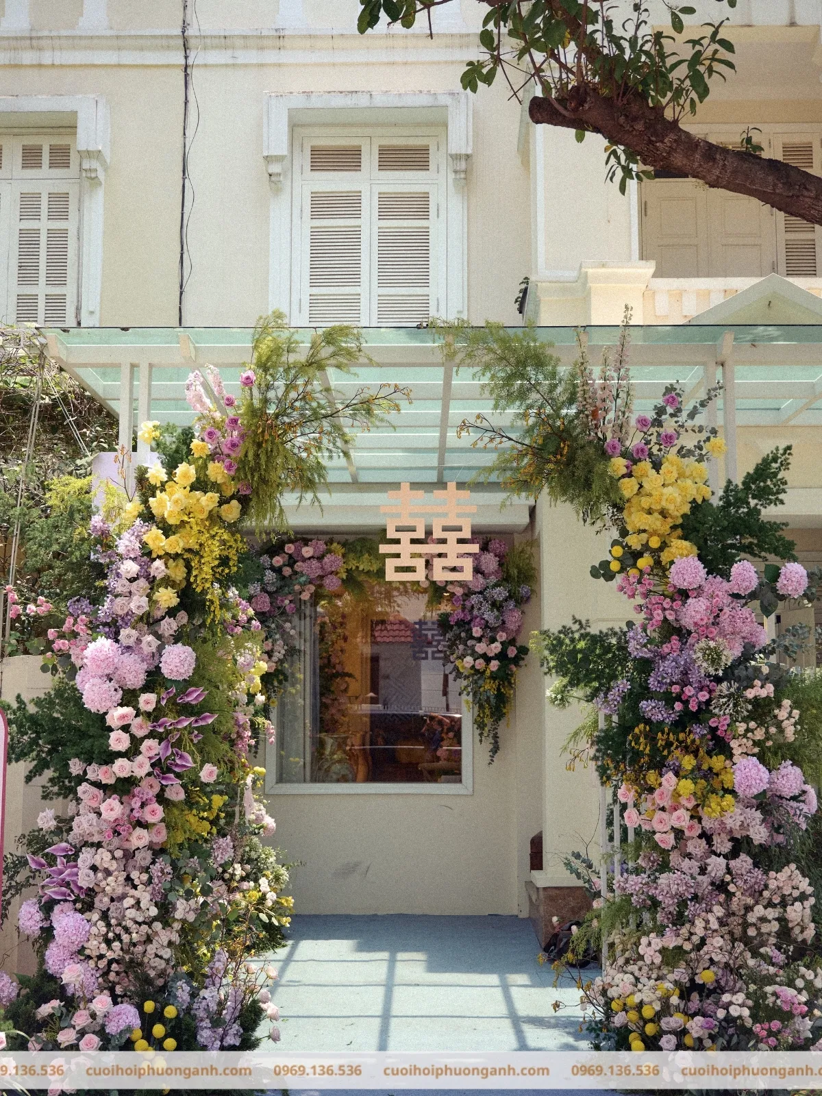 Trang trí cổng cưới cặp đôi Bảo Linh và Minh Hiếu 2