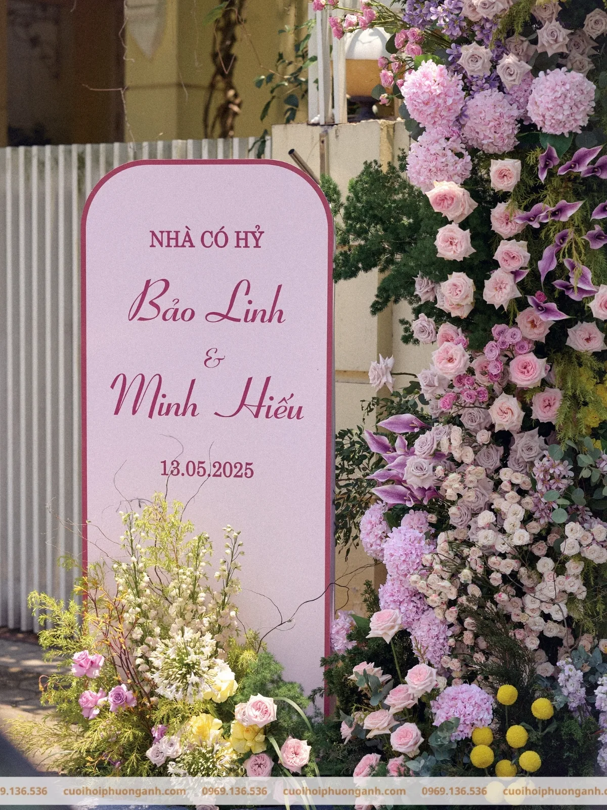 Trang trí cổng cưới cặp đôi Bảo Linh và Minh Hiếu 5