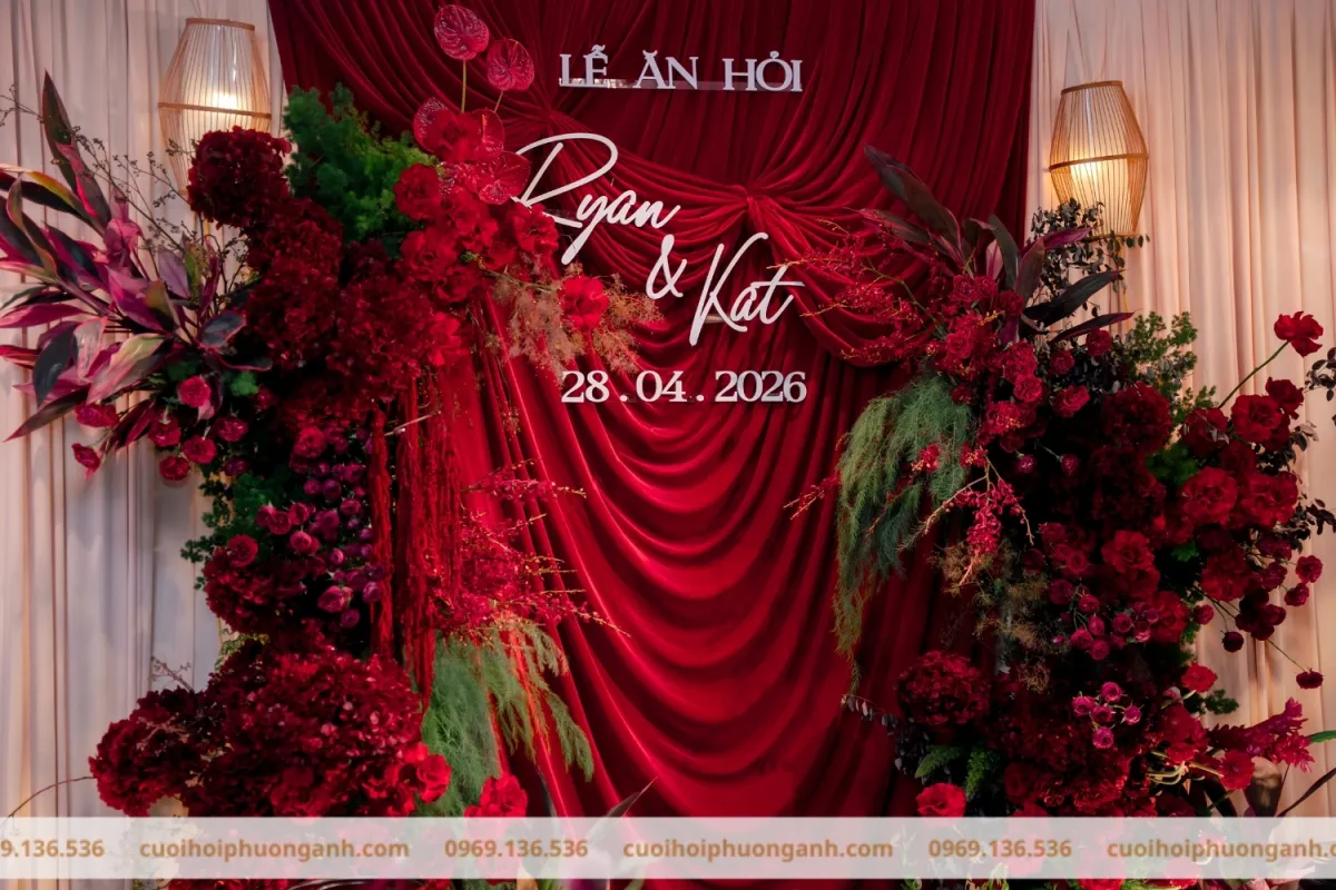 Backdorp lễ ăn hỏi Ryan và Kat 2