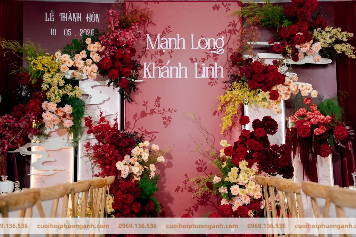 Backdrop lễ thành hôn 1