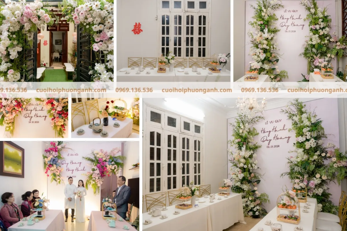 Khám phá không gian cưới hỏi cặp đôi Duy Hoàng và Hồng Hạnh