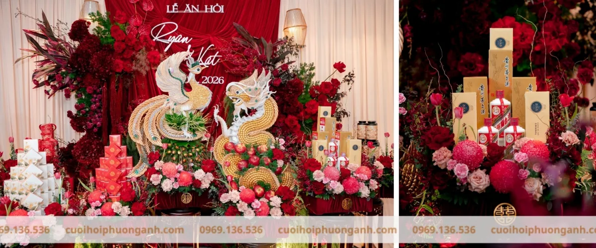 Bộ 7 lễ tráp ăn hỏi Ryan và Kat