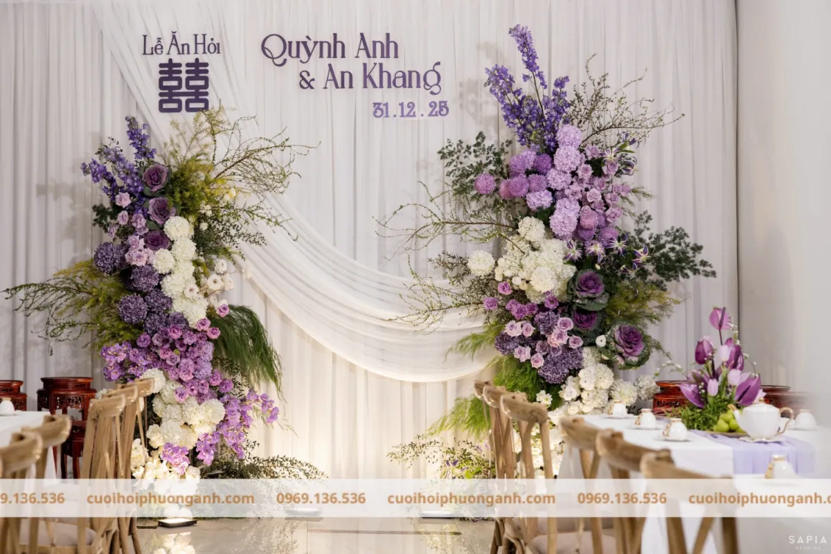 Đám cưới tông màu tím 1