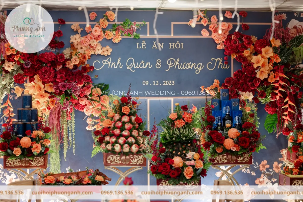 Đám cưới tông màu xanh dương 1