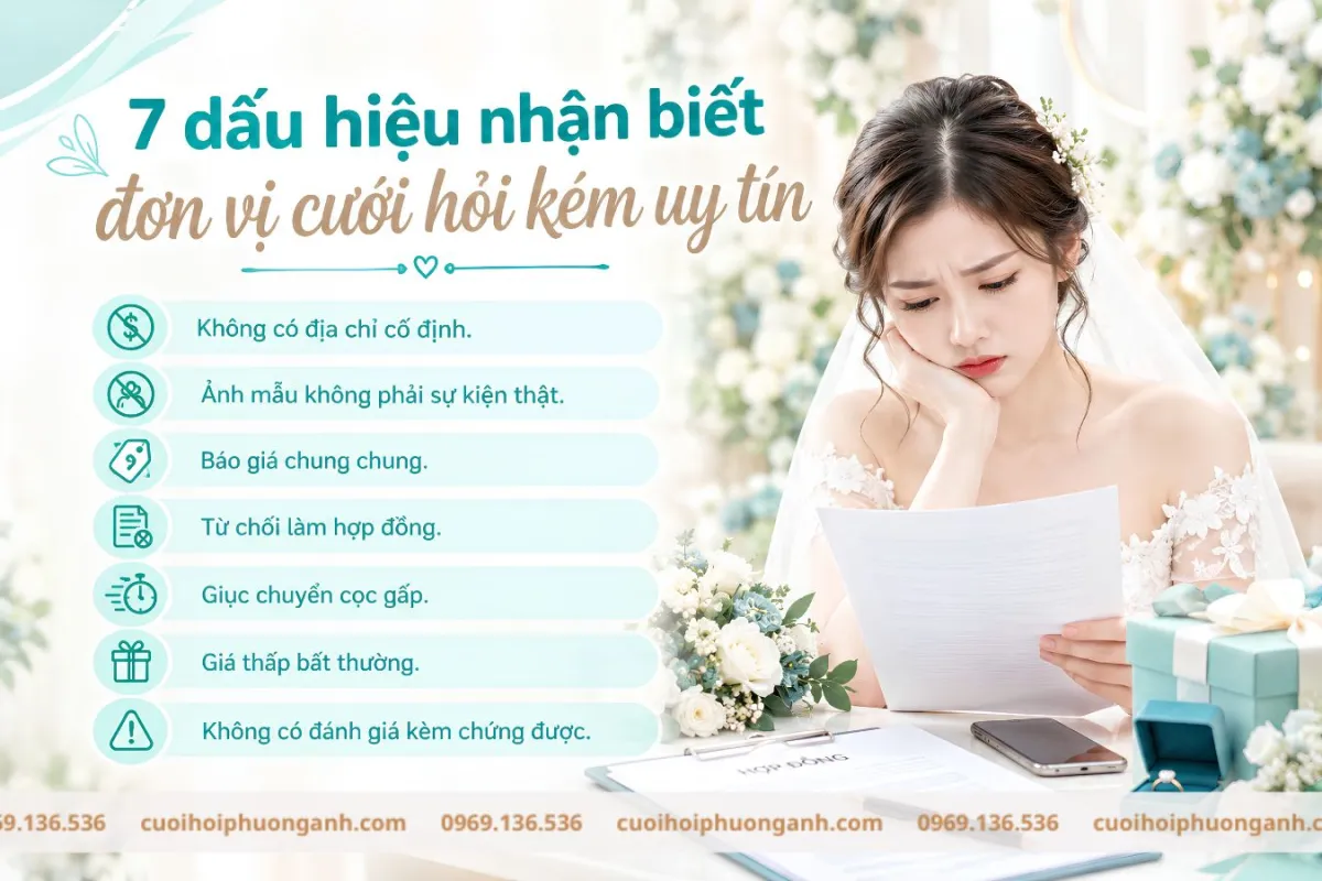 7 dấu hiệu nhận biết đơn vị cưới hỏi kém uy tín 7 dấu hiệu nhận biết đơn vị cưới hỏi kém uy tín