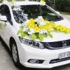 10 mẫu trang trí xe hoa cưới màu trắng sang trọng, lãng mạn 10 mẫu trang trí xe hoa cưới màu trắng sang trọng, lãng mạn