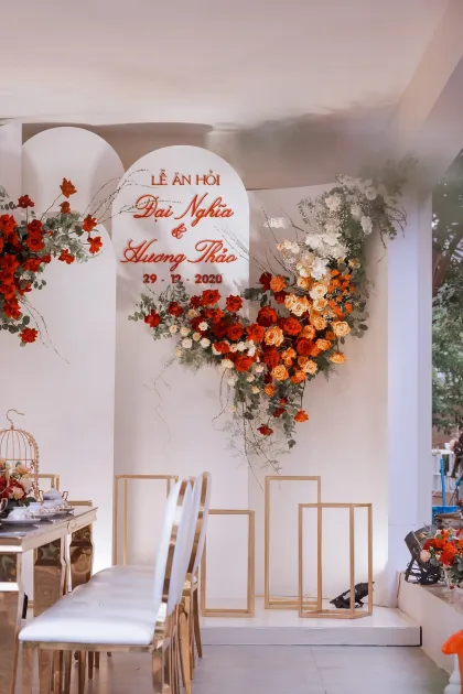 Trang trí tư gia trọn gói đẳng cấp tại lễ ăn hỏi Đại Nghĩa - Hương Thảo