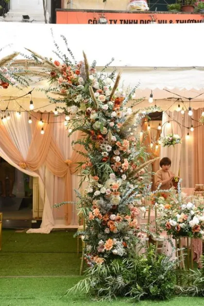 Trang trí tư gia cao cấp lễ ăn hỏi của Cô Dâu Bảo Yến – Chú Rể Duy Anh