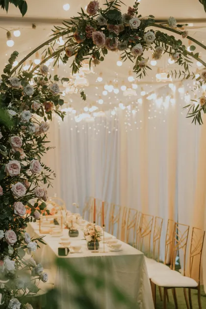 Cưới hỏi Phương Anh rất vinh dự được quý cô dâu Thùy Trang - chú rể Viết Thanh trao gửi chức trách trang trí tiệc lễ thành hôn trong ngày trọng đại của cuộc đời. 