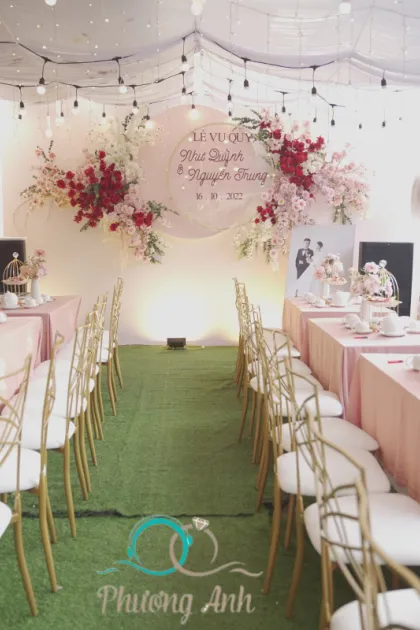 Trang trí lễ ăn hỏi Như Quỳnh - Nguyễn Trung tại Hà Nội