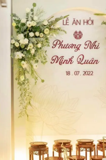 Mê mẩn phong cách trang trí Lễ ăn hỏi  tại tư gia của cặp đôi Phương Nhi Minh Quân