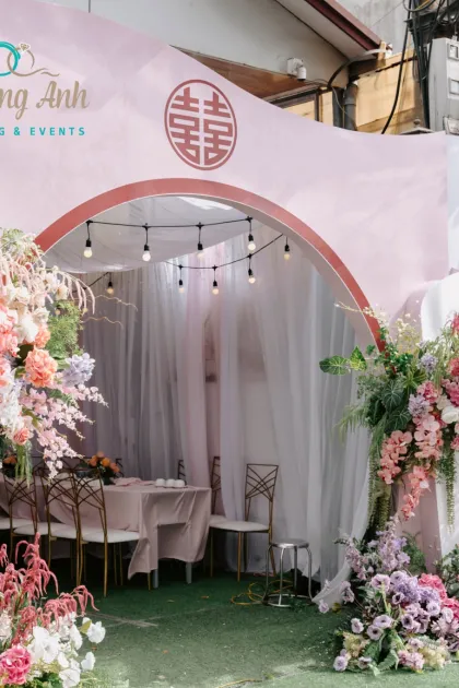 Thực tế Trang trí cưới hỏi tại nhà trai và nhà gái