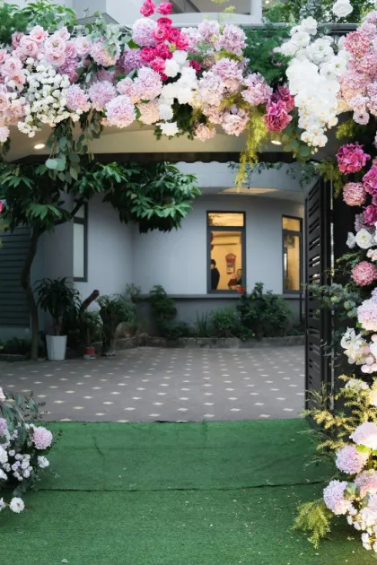 trang trí lễ ăn hỏi Quang Khải và Quỳnh Trang