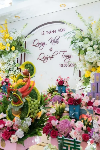 lễ thành hôn Quang Khải và Quỳnh Trang