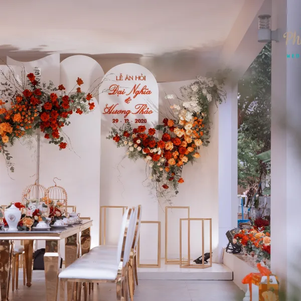 Trang trí tư gia trọn gói đẳng cấp tại lễ ăn hỏi Đại Nghĩa - Hương Thảo Trang trí tư gia trọn gói đẳng cấp tại lễ ăn hỏi Đại Nghĩa - Hương Thảo