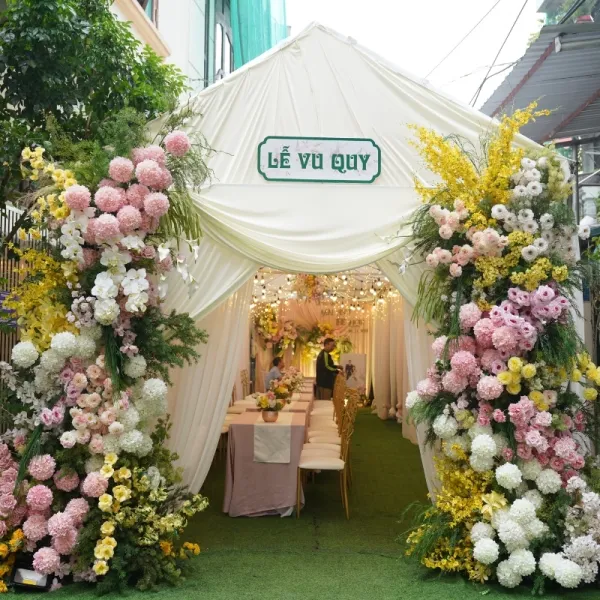 Trang trí lễ vu quy Mai Anh và Thế Hợp